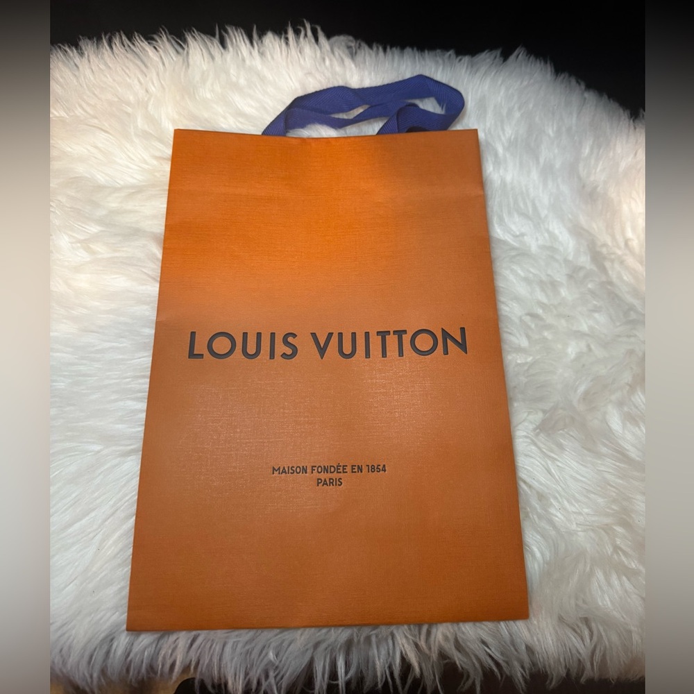 Louis Vuitton Slim Medium Orange Shopping Bag